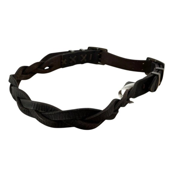 Free People Leather Braided Belt 40\